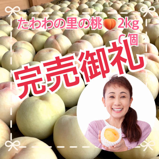 たわわの里の桃2Kg(6個入り)
