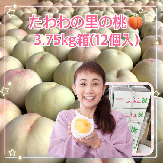 たわわの里の桃3.5Kg(12個入り)