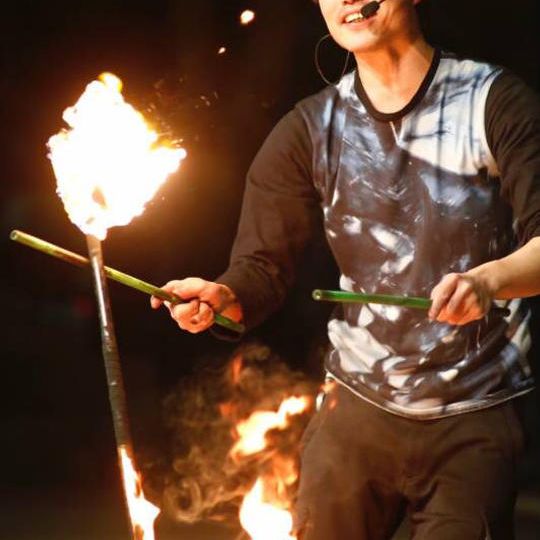 あなたの好きな曲でファイアージャグリング