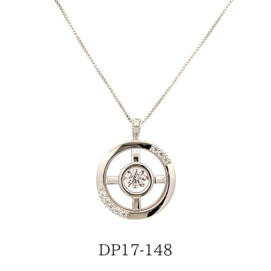 Akaneオリジナルダンシングストーンネックレス―SV　