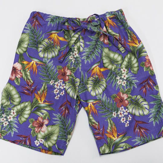 【ブルーバイオレット】南房総アロハイージーパンツ