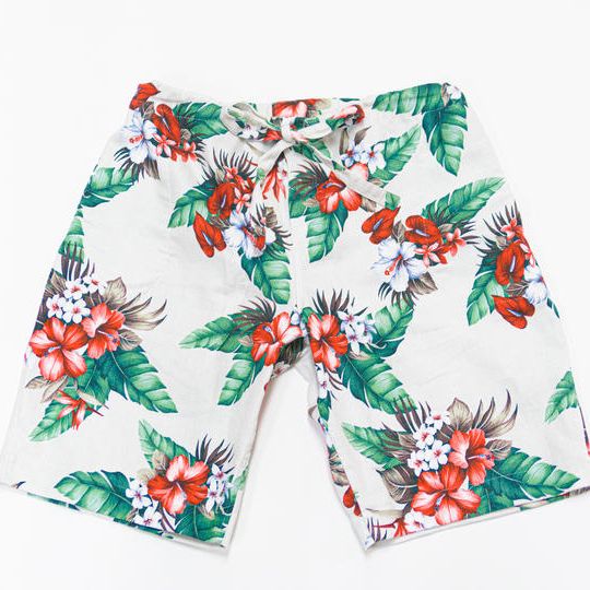 【ホワイト】南房総アロハイージーパンツ