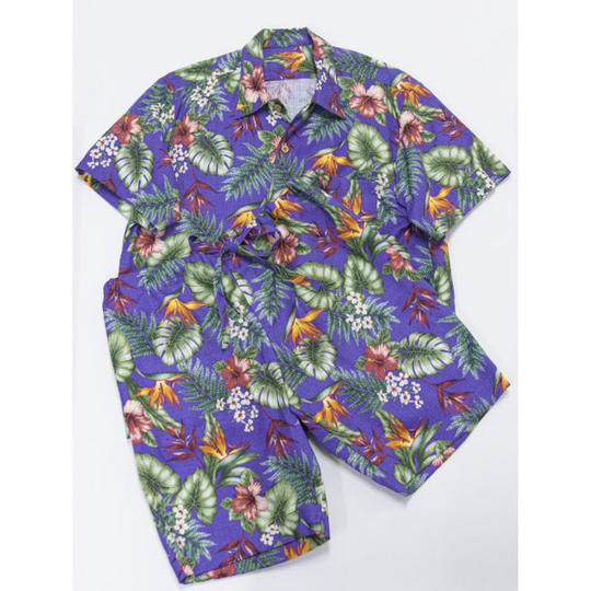 【ブルーバイオレット】南房総アロハセットアップ