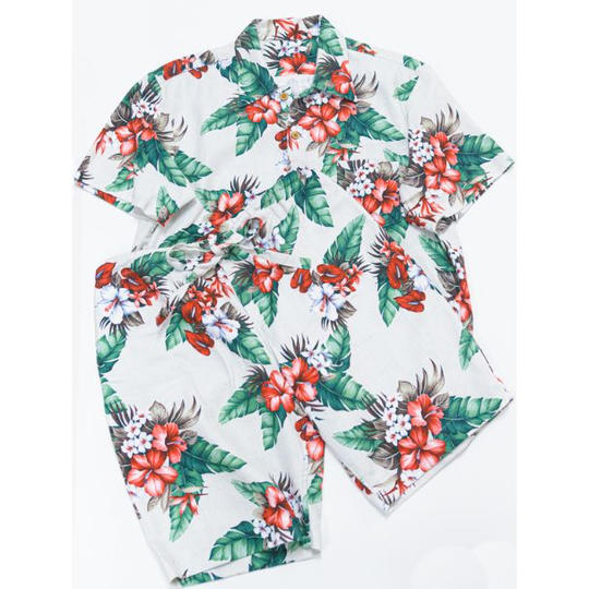 【ホワイト】南房総アロハセットアップ