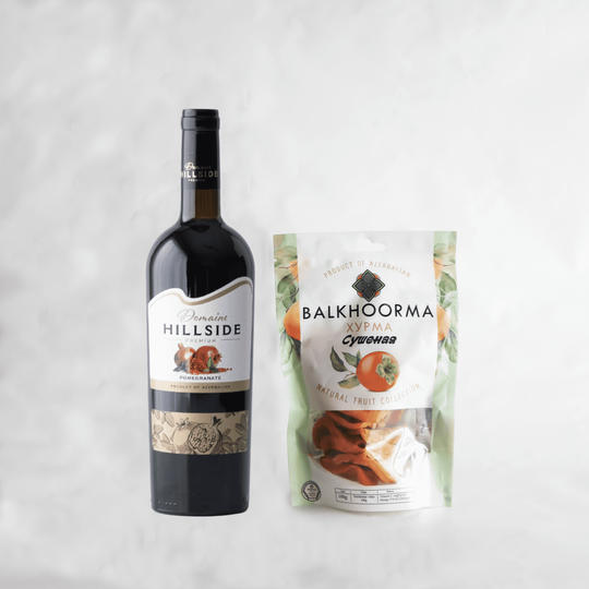 ザクロの名産地アゼルバイジャンから直輸入!豊潤ザクロのワインセット ドライフルーツ付