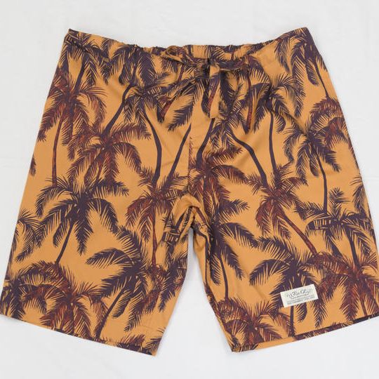 【綿100%、オレンジ】南房総アロハイージーパンツ