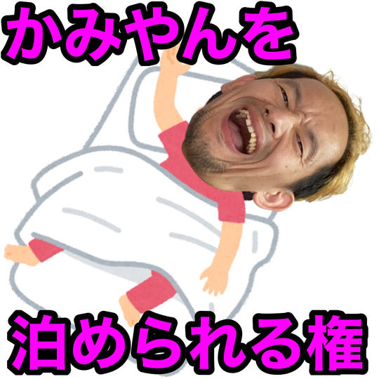 かみやんを泊められる権