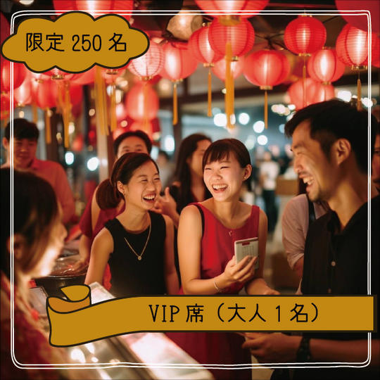 【限定２５０席】V I P席（大人１名）