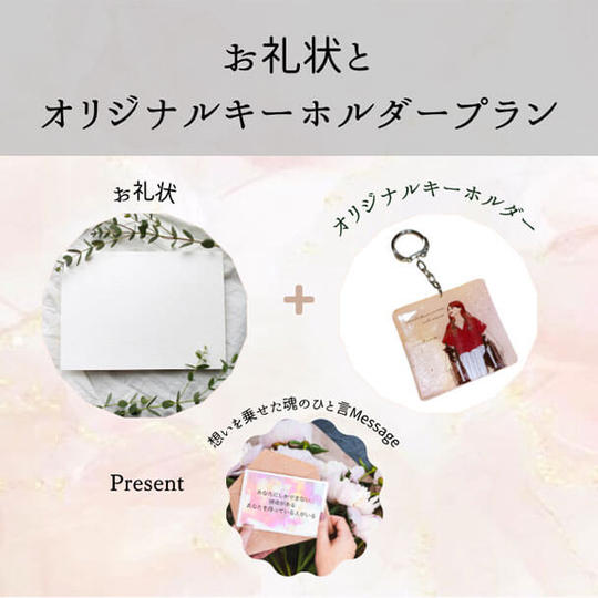お礼状＆オリジナルキーホルダープラン