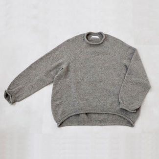 【FACTORY】ヤク カーブセーター＜グレー＞