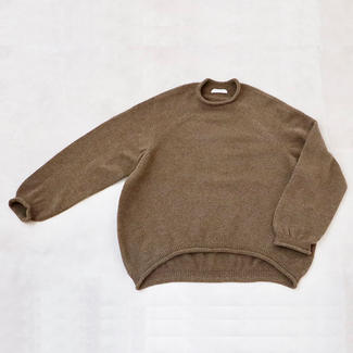 【FACTORY】ヤク カーブセーター＜ブラウン＞