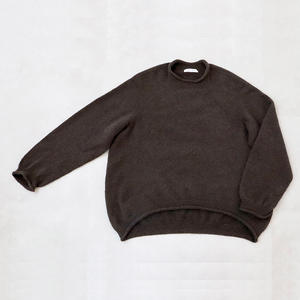 【FACTORY】ヤク カーブセーター＜ダークブラウン＞