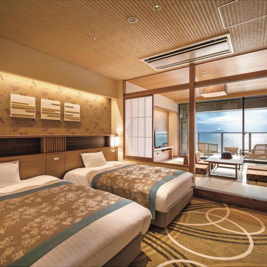 【10月9日(月)宿泊分・1組2名様/1泊2日】龍宮城スパホテル三日月　富士見亭・特別室