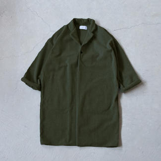 【MUYA】リバリーコート　テーラードカラー　カーキ　size4