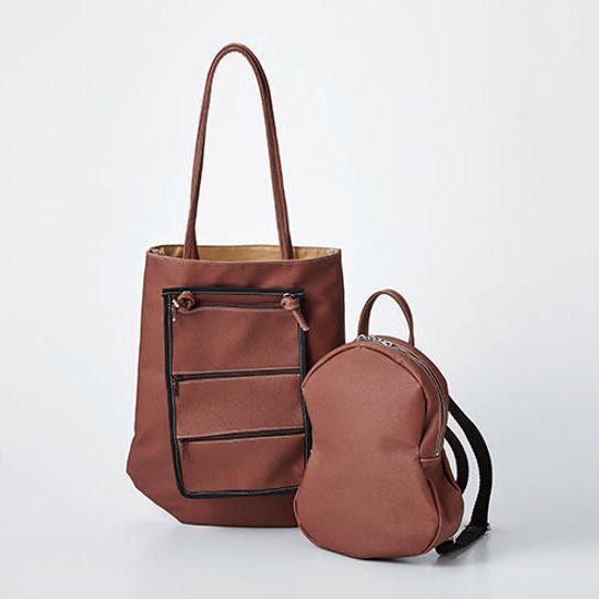 ピーナッツレザー®を使用した「大人用トートバッグ＆お子様用のリュックサック」