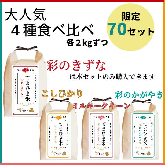 【人気セット】4種2キロずつ食べ比べ