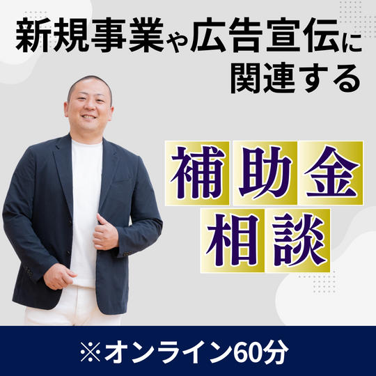 【個別】新規事業や広告宣伝に関連する補助金相談