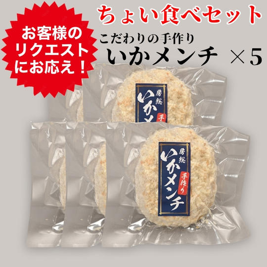 12月限定!房総手作り『いかメンチ』100g×5個【冷凍】