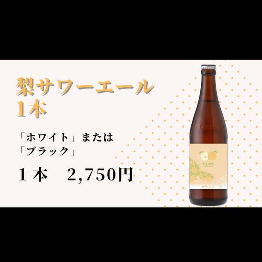千葉県柏市の梨だけを使った　梨サワーエール1本