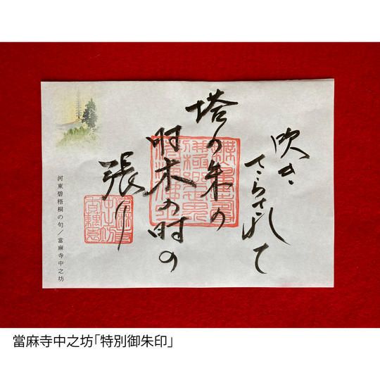 中将姫剃髪堂にご芳名を奉納 *特別御朱印授与