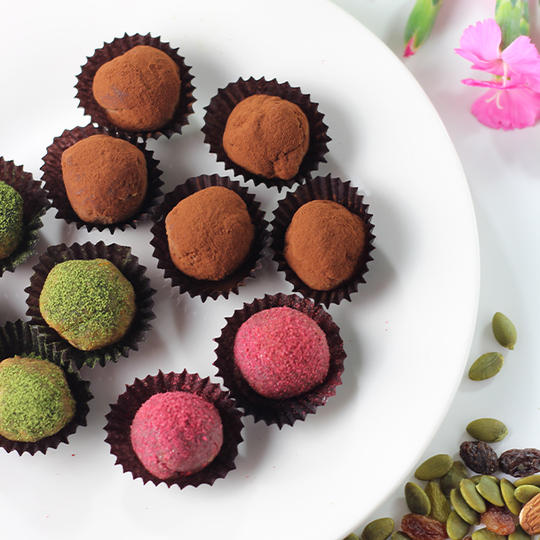 バレンタイン限定！！植物性原料100％有機チョコレートのブリスボール