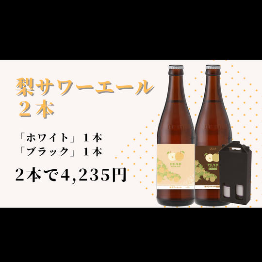 千葉県柏市の梨だけを使った　梨サワーエール 2本セット（ギフト箱入り）
