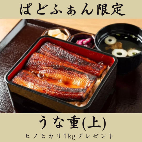 【お店で堪能】うな重　上（3/4尾）