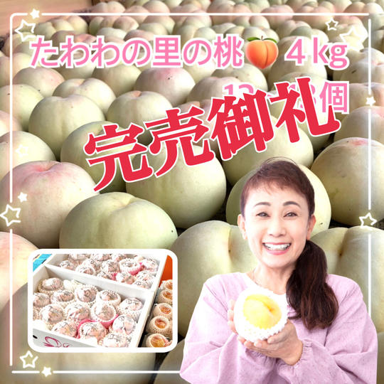 たわわの里の桃４Kｇ（12～3個入り）