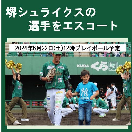 【小学生~中学生限定】堺シュライクスの選手をエスコート 2024年6月22日(土)