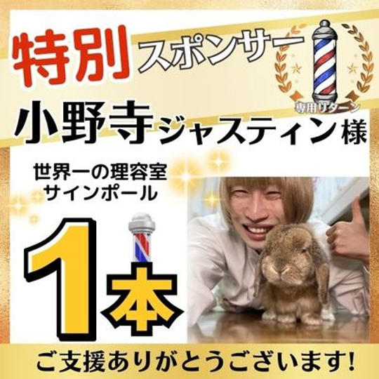 【小野寺ジャスティンさま専用】特別スポンサー