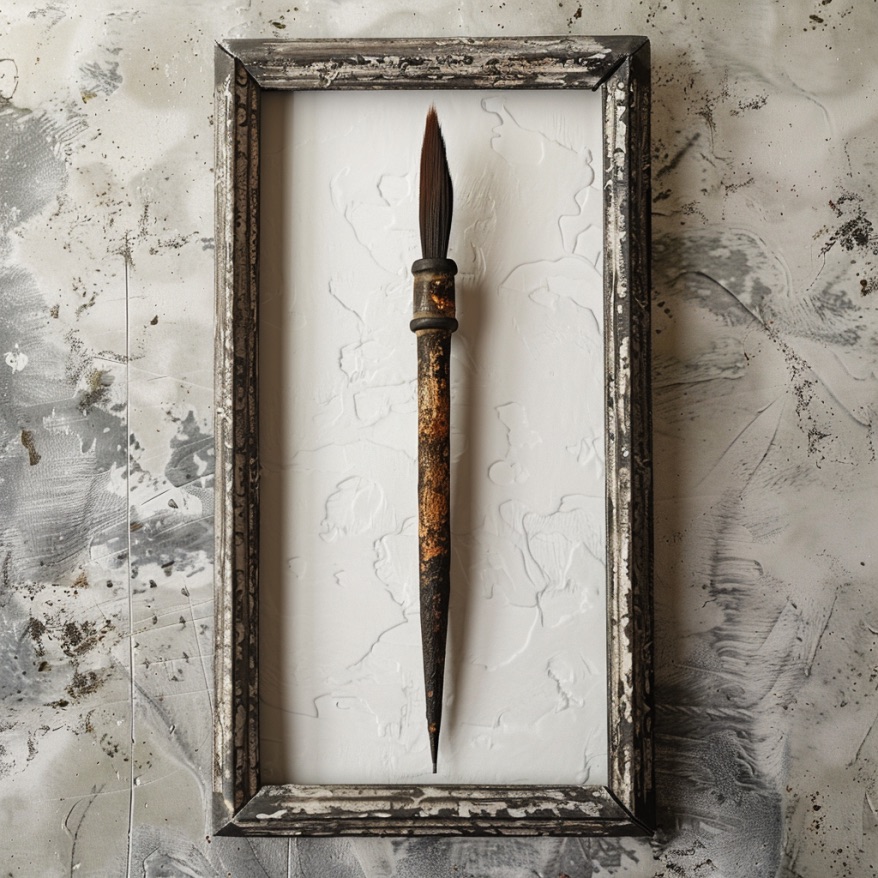 【限定1点】ライブペイントで使用した「筆」のプレゼント