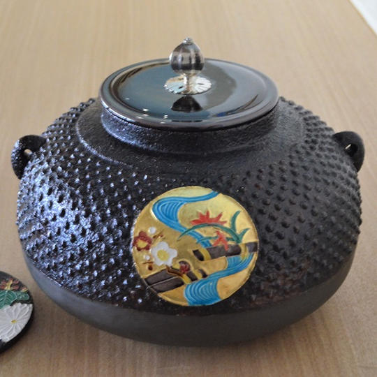 ◉中村翠嵐 作 陶釜 交趾 令和