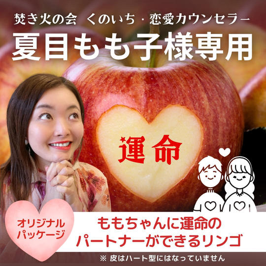 【夏目もも子さま　専用リターン】ももちゃんに運命のパートナーができるりんご