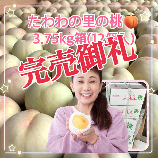 たわわの里の桃3.75Kｇ（12個入り）