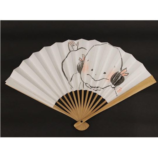 諫山宝樹 直筆絵画入り扇子