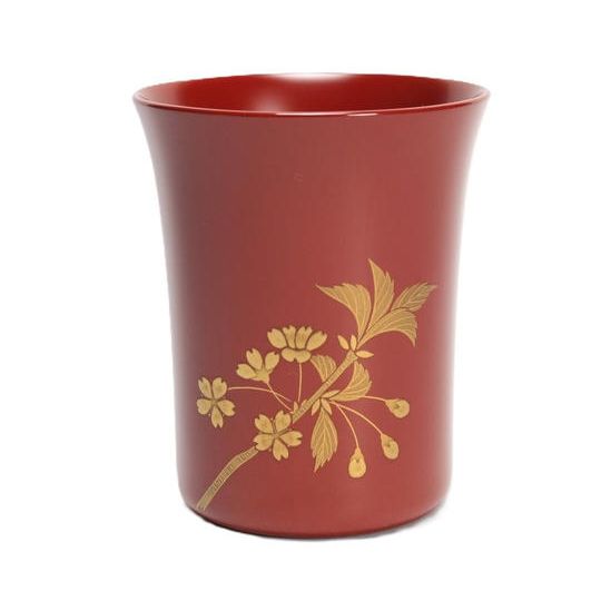 マグカップ 本朱 桜蒔絵 ※通常価格77,000円