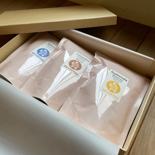 コーヒーお任せ3種セット(豆)贈答用