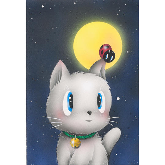 Special Price☆ 原画『月夜のネコ』