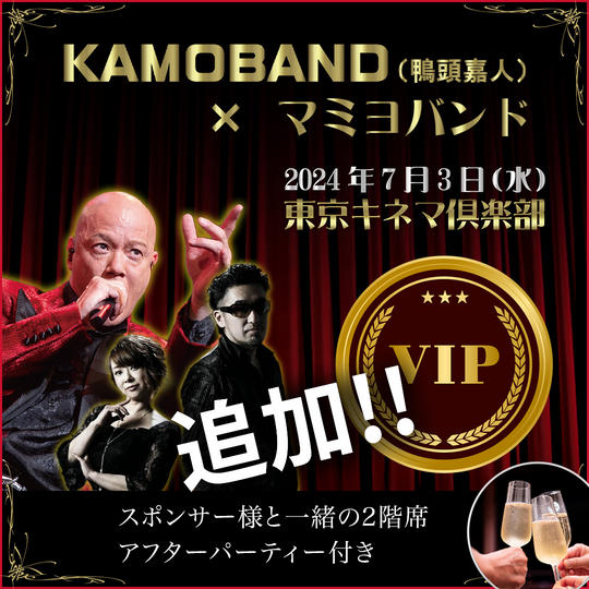 【限定5席再!!追加!!】VIP席参加権