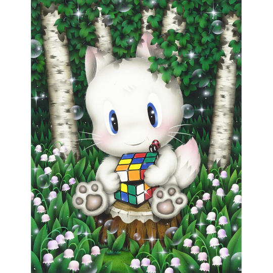 Normal Price・ 原画『ラブちゃんルービックキューブにはまる』 ☆プレゼント付き♪