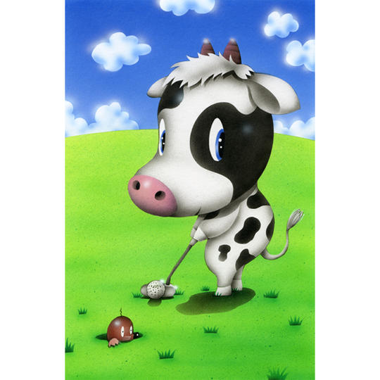 Normal Price・ 原画『パター牛』 ☆プレゼント付き♪