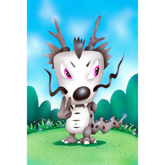 Special Price☆ 原画『赤目ピースドラゴン』