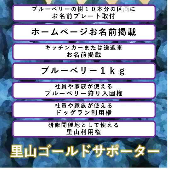 里山ゴールドサポーター権