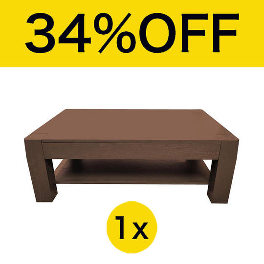 【10名様限定！34％OFF】The Originsコーヒーテーブル + 拡張可能コーヒーテーブルトップ