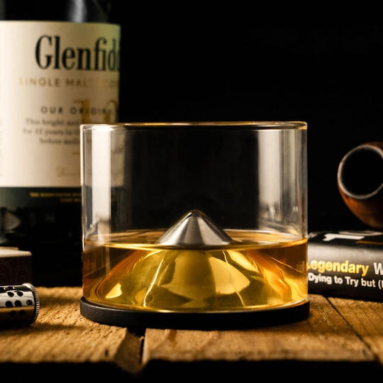 アイストレイ（冷却コースター）付きウイスキータンブラー1個