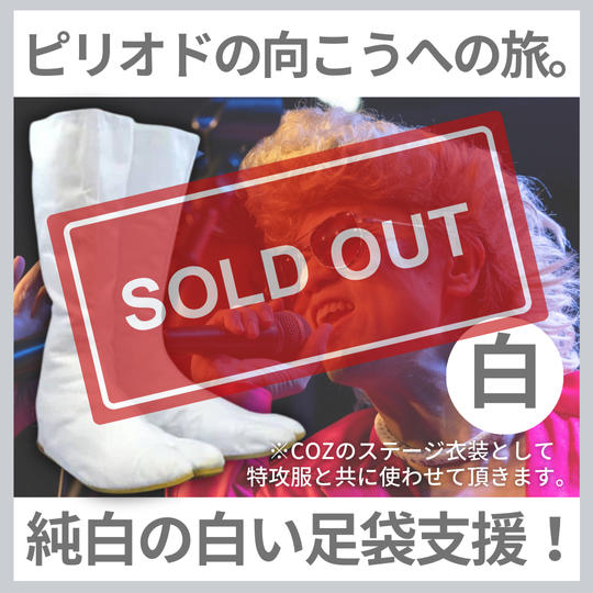 ピリオドの向こうへの旅。純白の白い足袋支援！