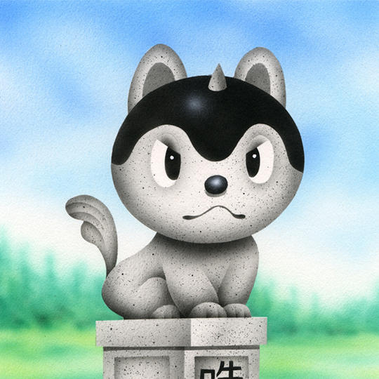 ☆超！衝撃Price☆ 原画『吽 狛犬』