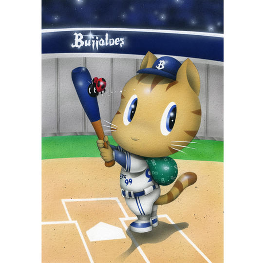 ☆超！衝撃Price☆ 原画『バファローズ4番打者家出ネコ』