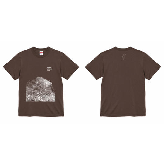 【吉野杉】年輪アートTシャツ(チャコール)