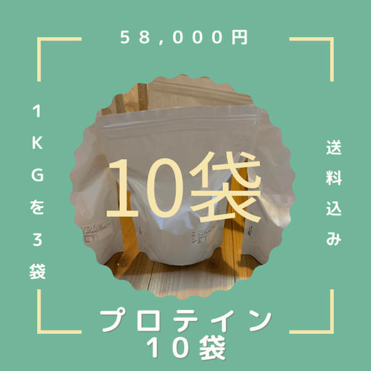 プロテイン１ｋｇ（チョコ味）×１０袋